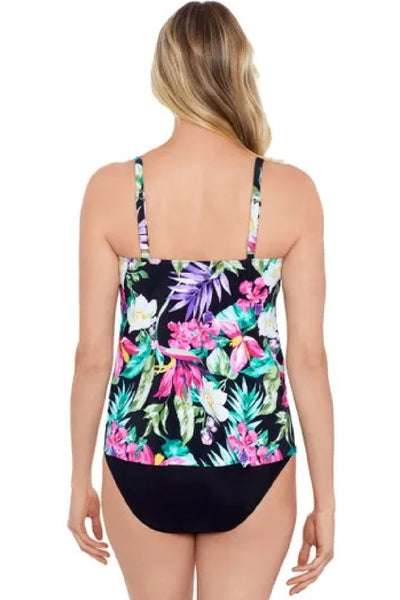 Shape Solver Side Ring Tankini Top, Mystic Tropic (60201024)