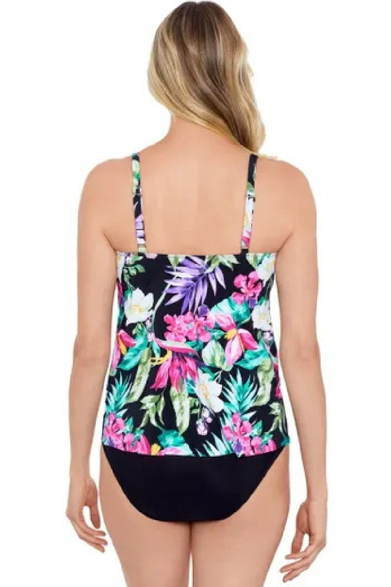 Shape Solver Side Ring Tankini Top, Mystic Tropic (60201024)