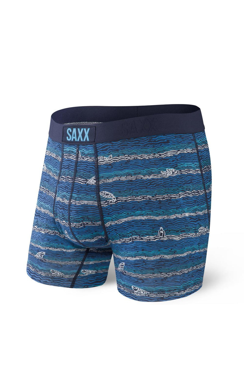 SAXX Ultra Open Fly Boxer SXBB30F-FIL (Navy Fishing Line)
