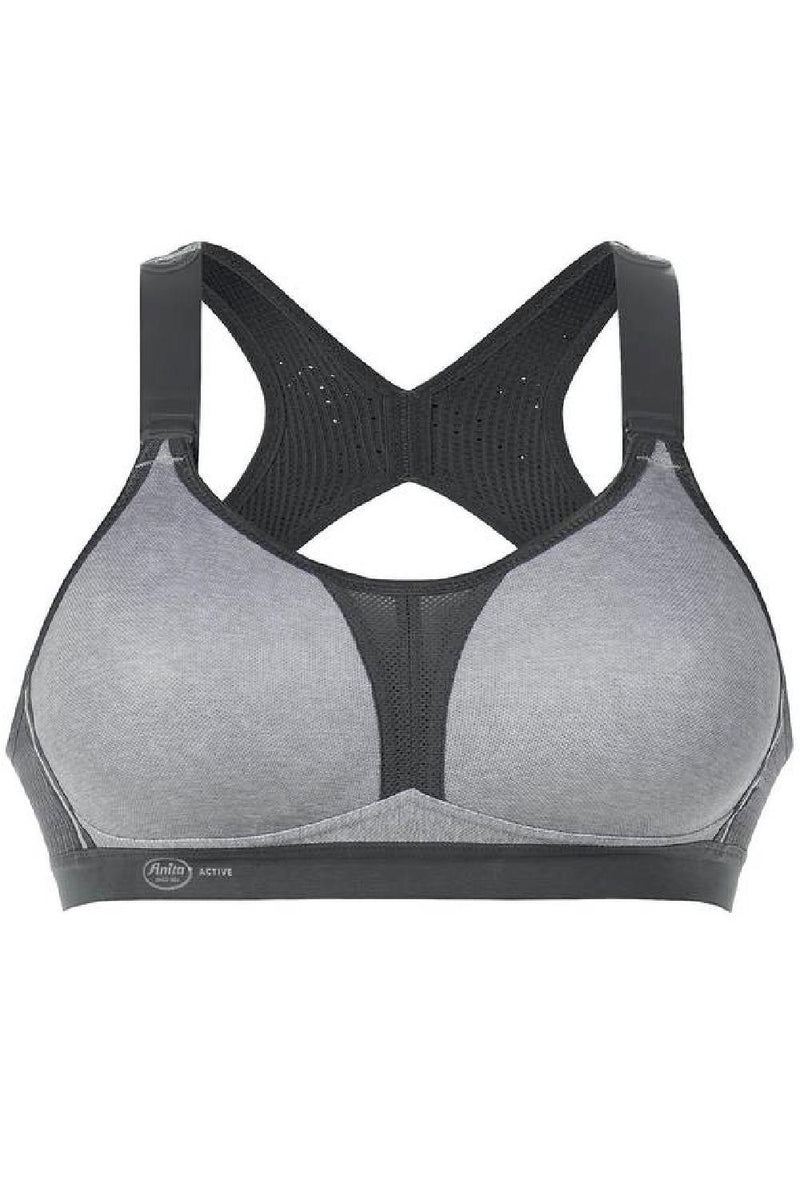 Anita DynamiXstar - Maximum Support - Racerback Sports Bra, Heather Grey (5537)