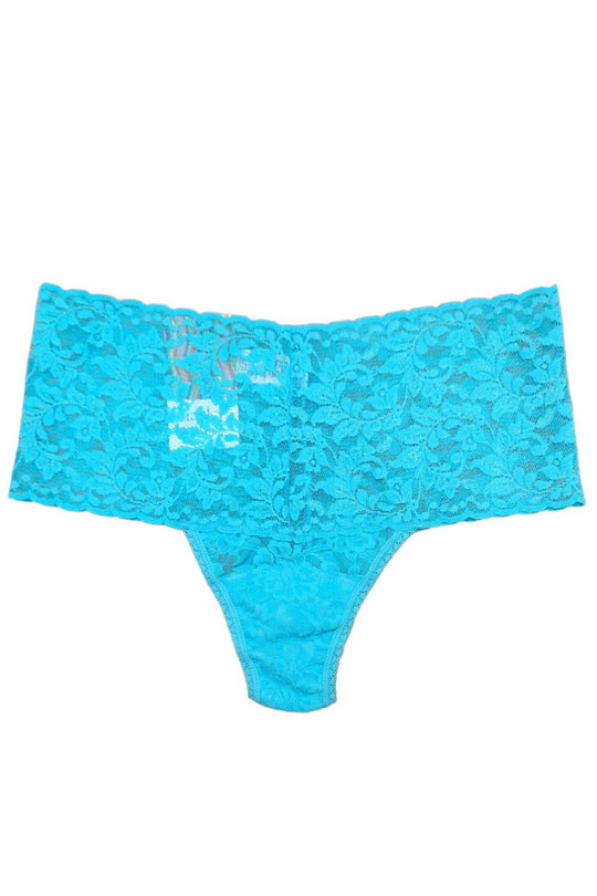 Hanky Panky Signature Lace Retro Thong, Tempting Turquoise (9K1926)