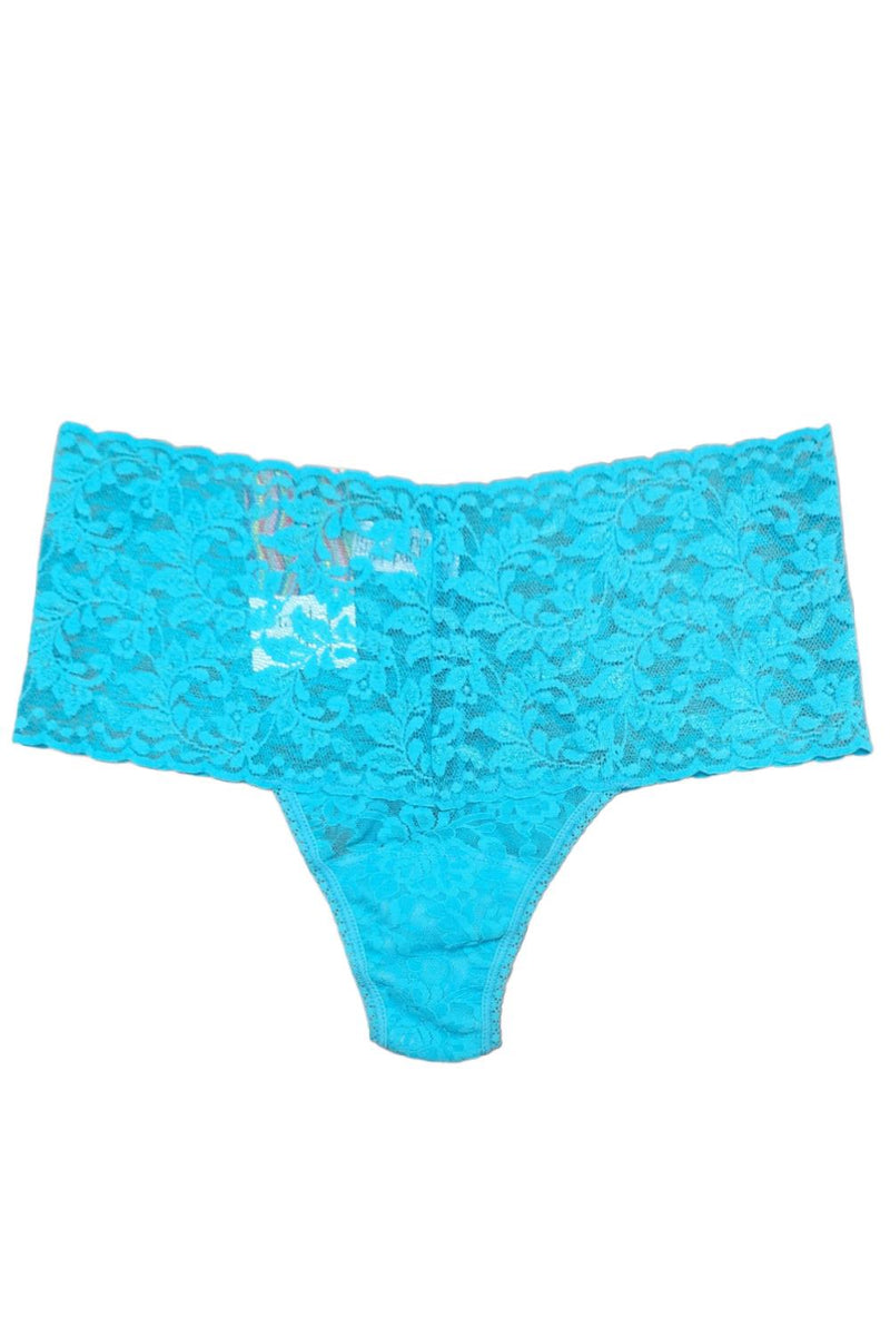Hanky Panky Signature Lace Retro Thong, Tempting Turquoise (9K1926)