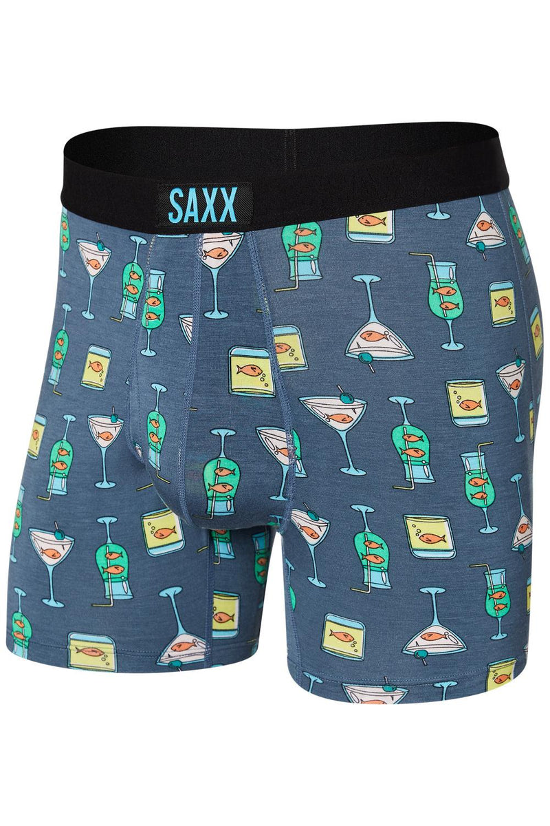 SAXX Ultra Boxer Brief SXBB30F-NAU (Nautical Nightcap-Blue)