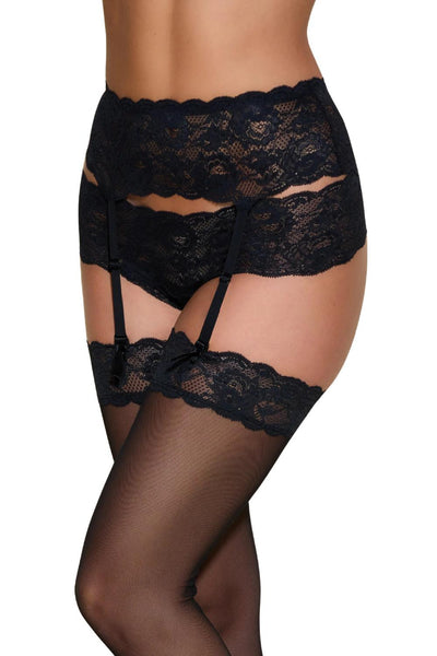 Never Say Never Garter Belt NEVER4141 Black