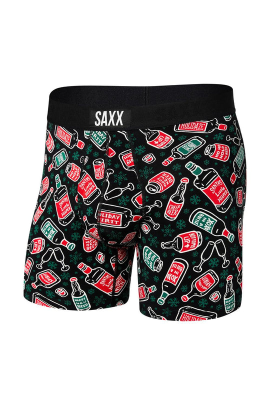 SAXX Ultra Open Fly Boxer SXBB30F-HSB (Holiday Spirit-Black)