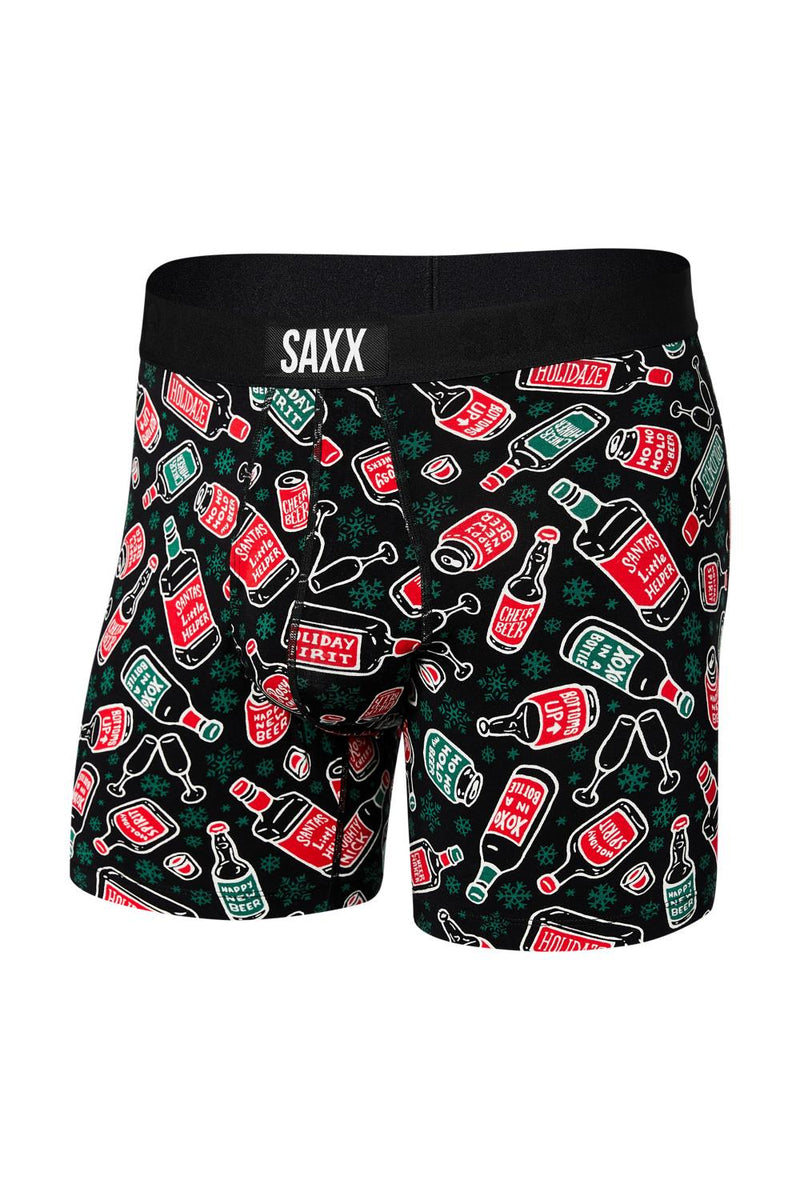 SAXX Ultra Open Fly Boxer SXBB30F-HSB (Holiday Spirit-Black)