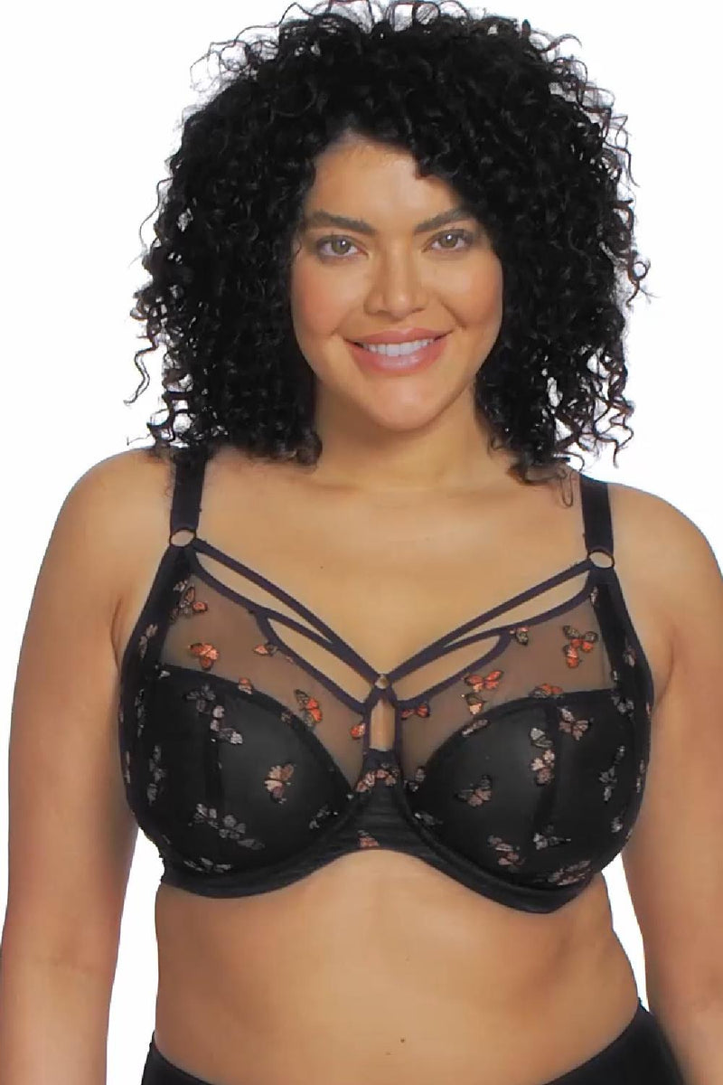 Elomi Sachi Plunge Bra EL4353 Black Butterfly – My Top Drawer