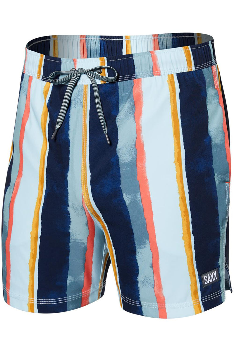 SAXX Oh Buoy 5" Swim Shorts SXSW03L-HSB (H2O Stripe Blue)