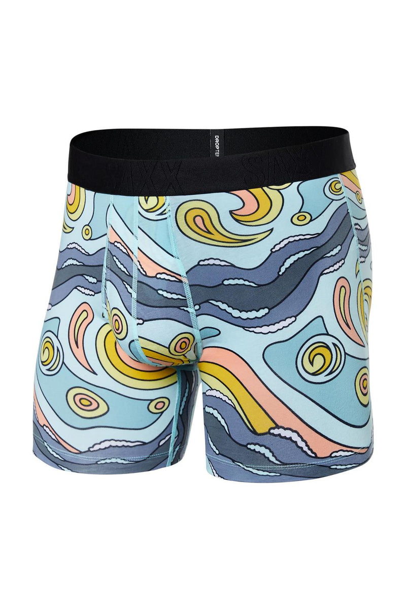 SAXX Droptemp Cool Cotton Boxer Brief SXBB44-SLB (Starry Surf-Light Blue)