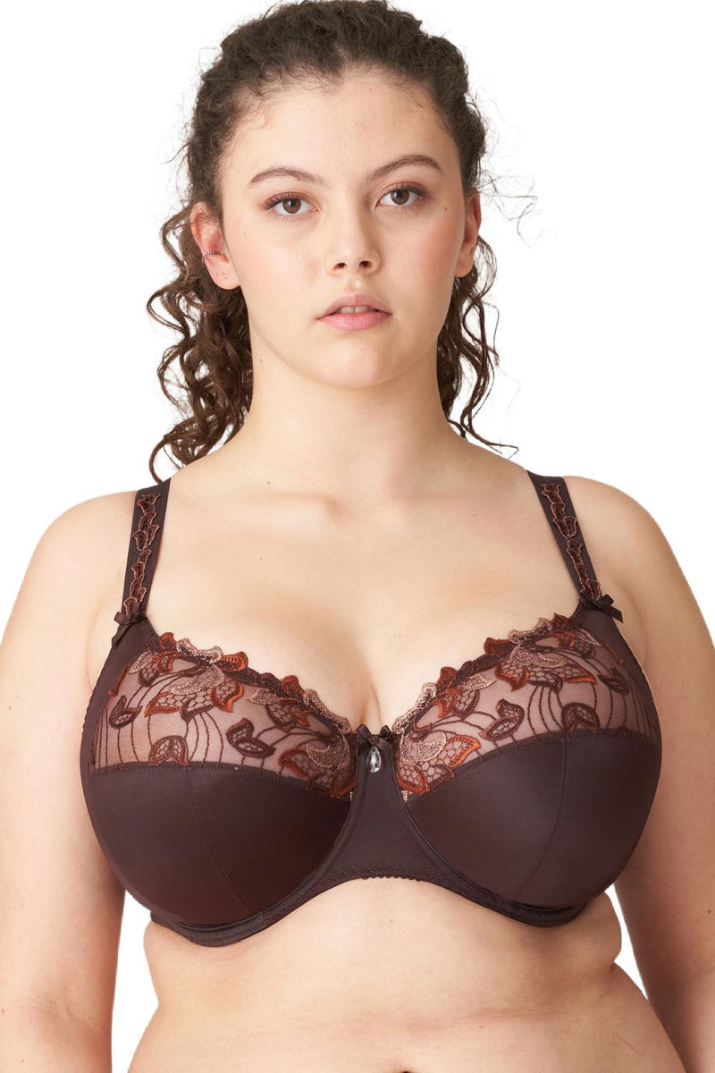 PrimaDonna Deauville Full Cup Bra, I - K Cup, Ristretto (0161815)