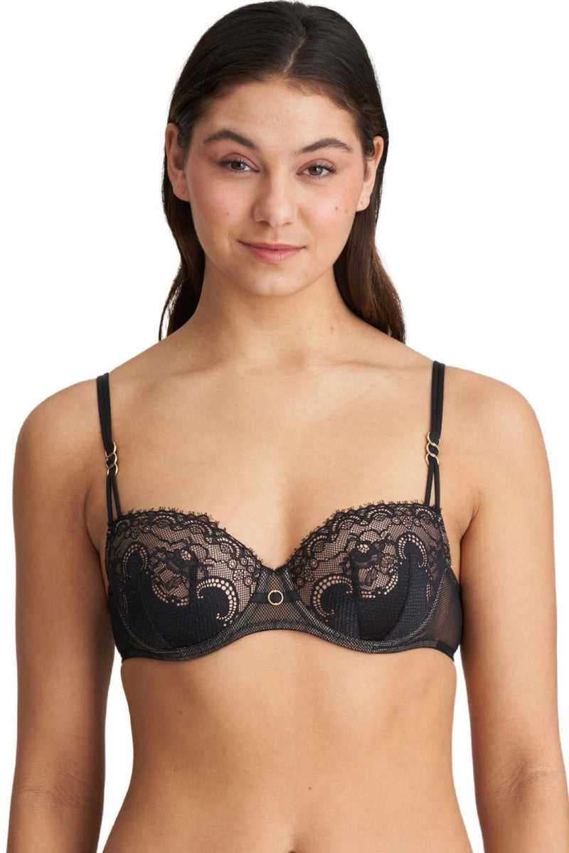 Marie Jo Junoo Padded Balcony Bra 0102719 Black