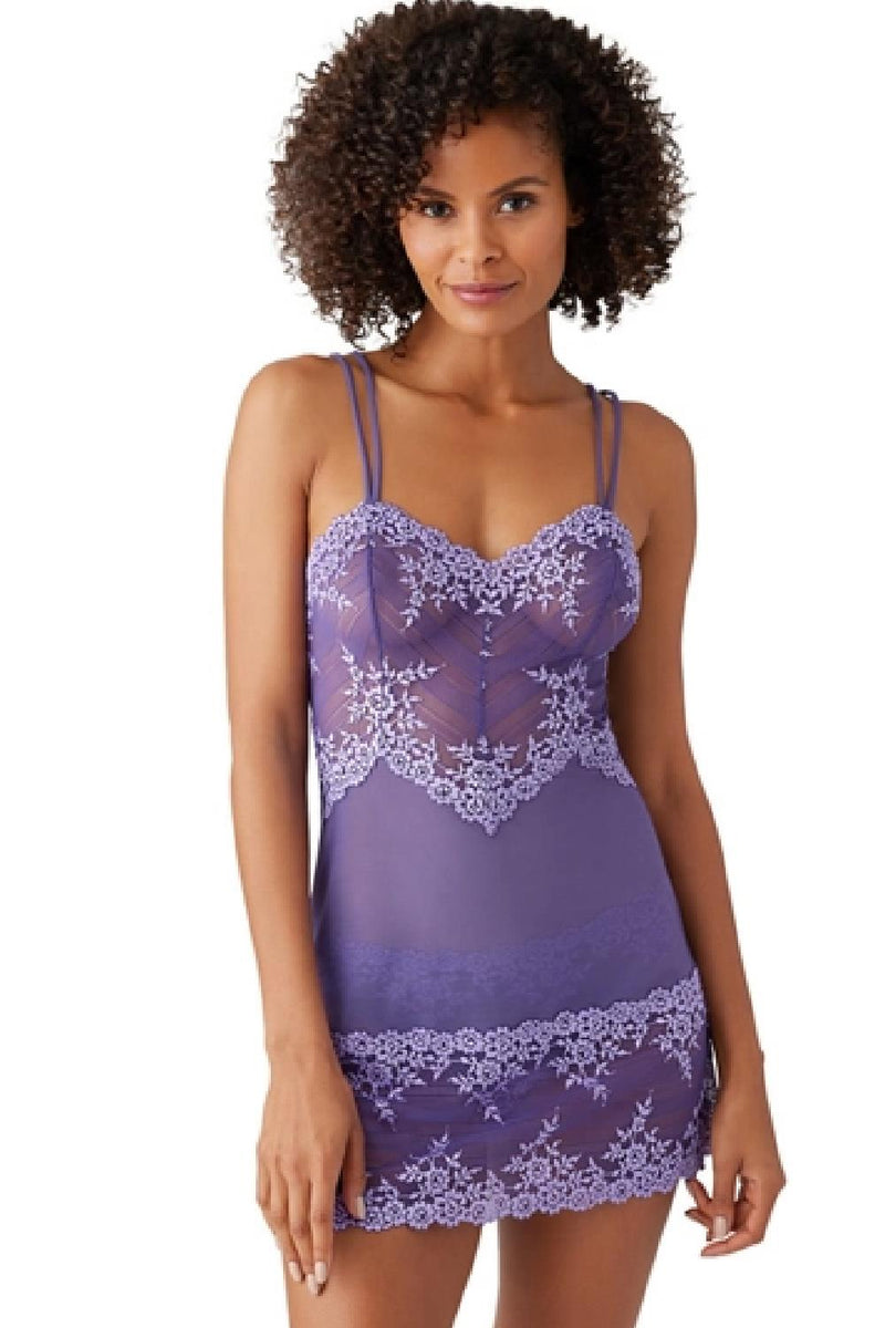 Wacoal Embrace Lace Chemise 814191 Mystical-Purple Rose – My Top Drawer