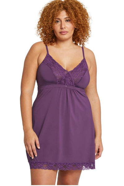 Montelle Full Bust Support Chemise, Pinot (9394F)