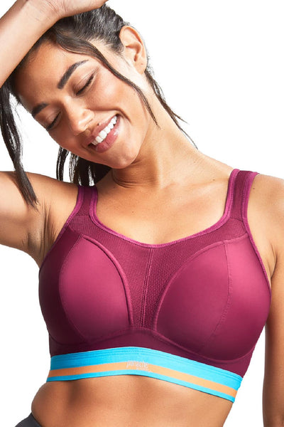 Panache Non-Wired Sports Bra, Cranberry (7341B)