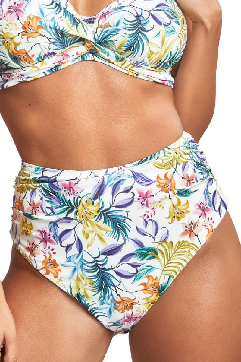 Panache Botanical Swim High Waist Brief, Floral Print (SW1679)