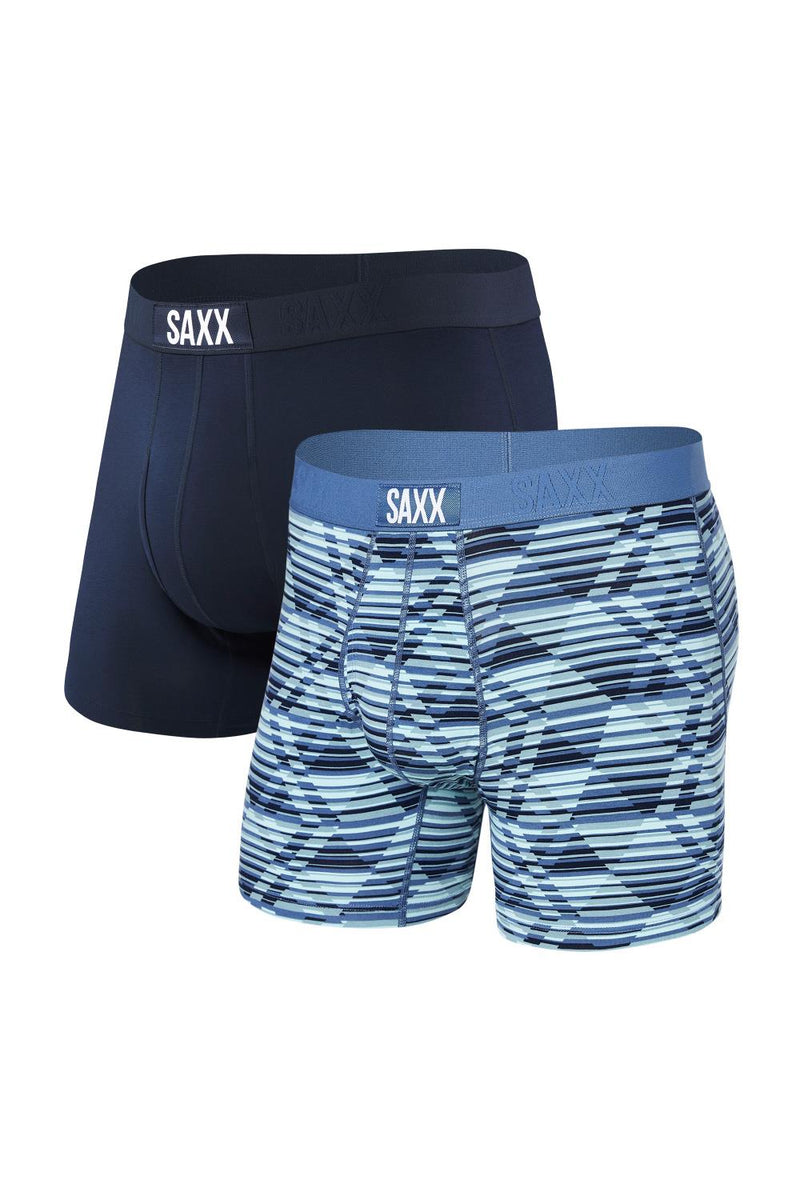 SAXX Ultra Boxer 2-Pack SXPP2U-DAN (Dazed Argyle/Navy)