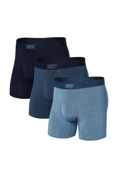 SAXX Vibe Boxer Brief 3 Pack SXPP3V-SNM (Black/Grey/Blue)