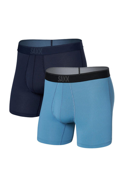 SAXX Quest Boxer Brief 2-Pack SXPP2Q-MRS (Maritime / Slate)