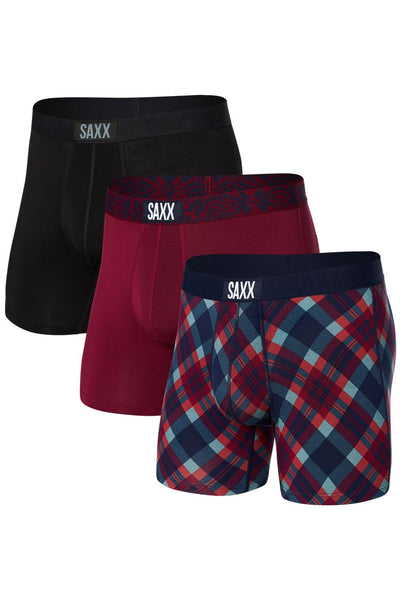 SAXX Vibe Boxer Brief 3 Pack SXPP3V-OHB (Olympic/Holiday WB/Black)