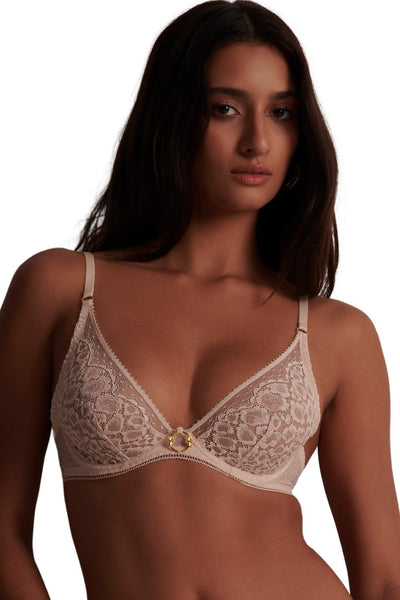 Aubade Illusion Fauve Underwired Triangle Bra, Thé Blanc (1AF12)