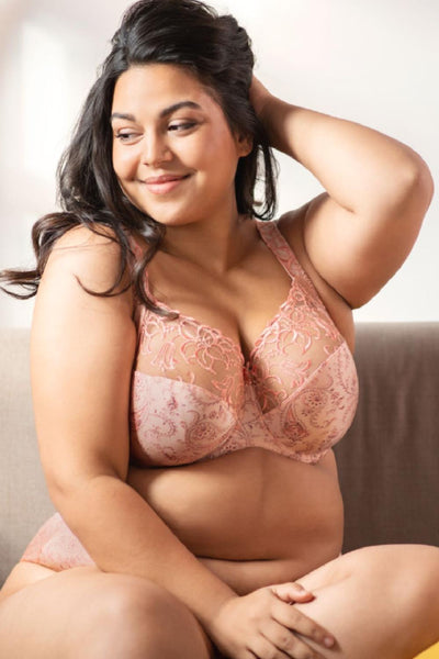 Ulla Dessous Zoe Underwired Full Cup Bra, (Cups H-L), Candy (4125)