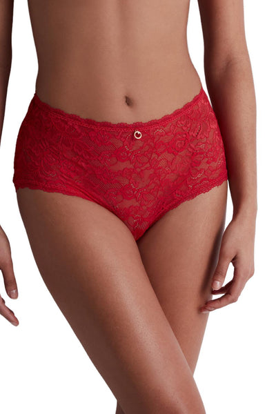 Aubade Rosessence High Waist Briefs, Rouge Gala (HK24)