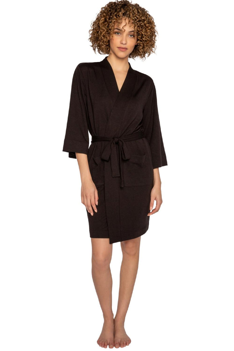 PJ Salvage Jammie Essentials Robe RIJER-BLACK