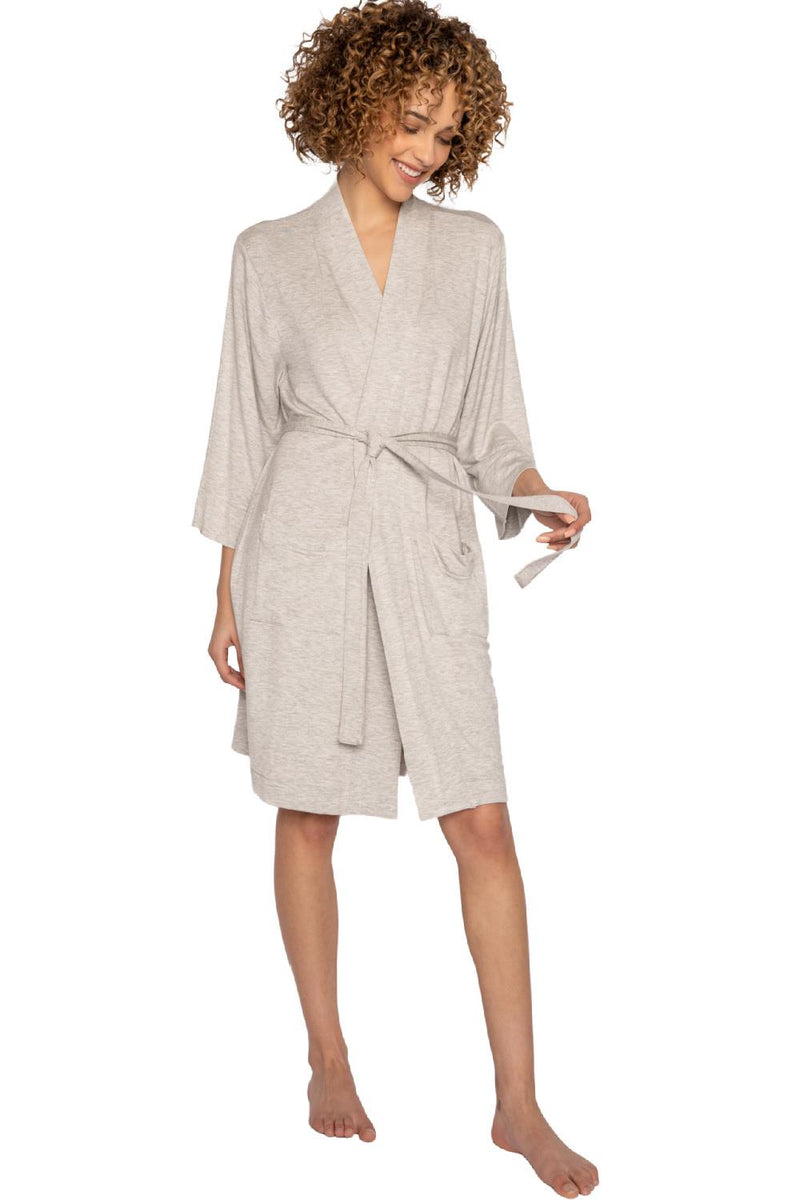 PJ Salvage Jammie Essentials Robe RIJER-HEATHER GREY