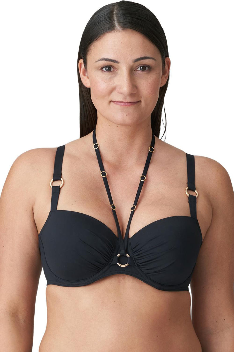 PrimaDonna Damietta Padded Balcony Swim Bikini, Black (4011616)