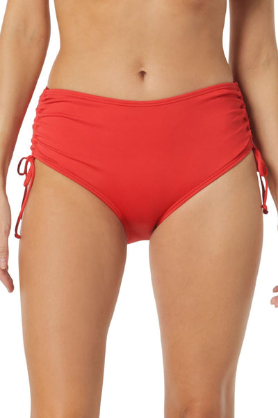 Beach House Hayden High Waist Bikini Bottom, Red Sunset (H58179)