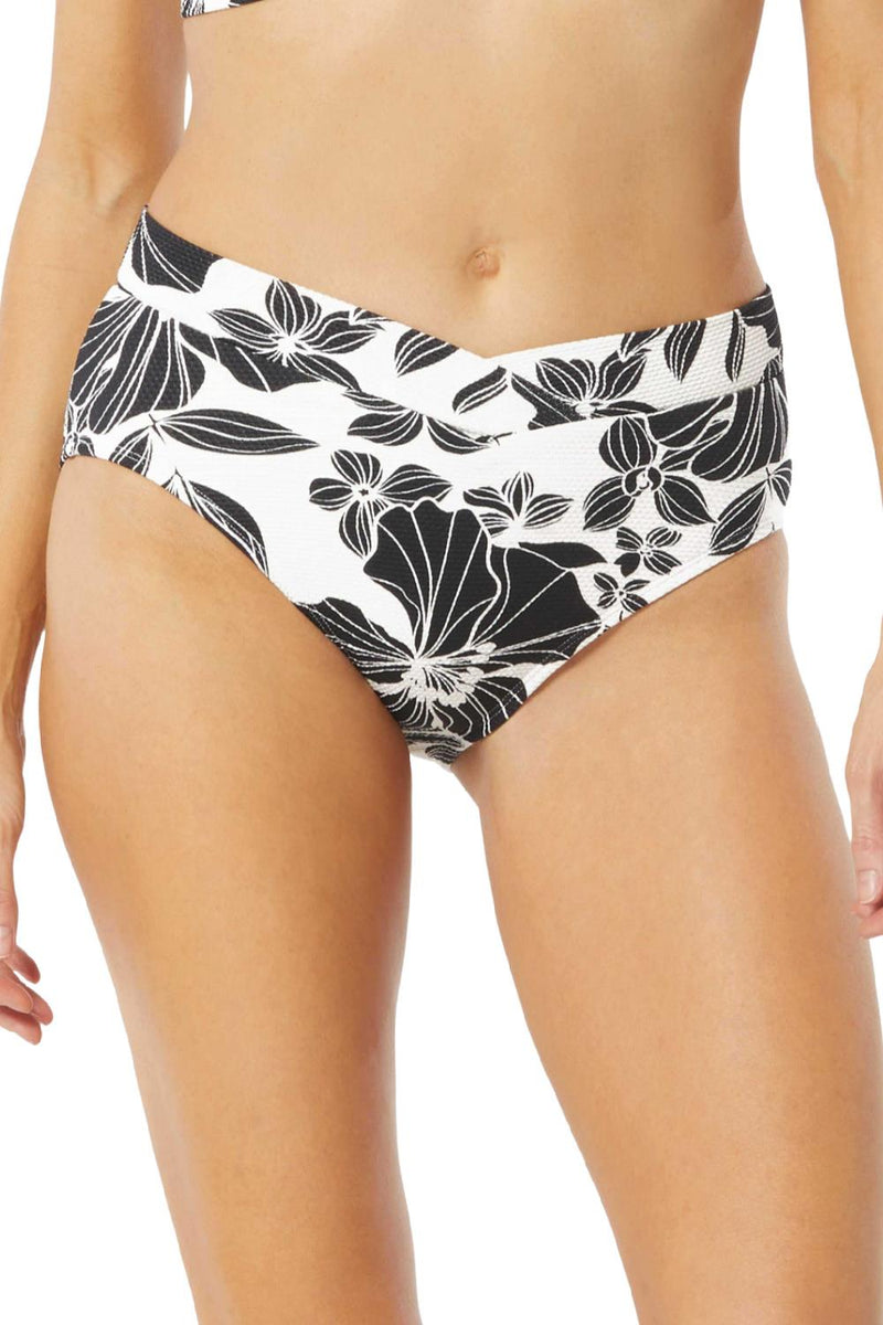 Beach House Garden Twilight Letty Crossover Swimbottom H5A581 Black