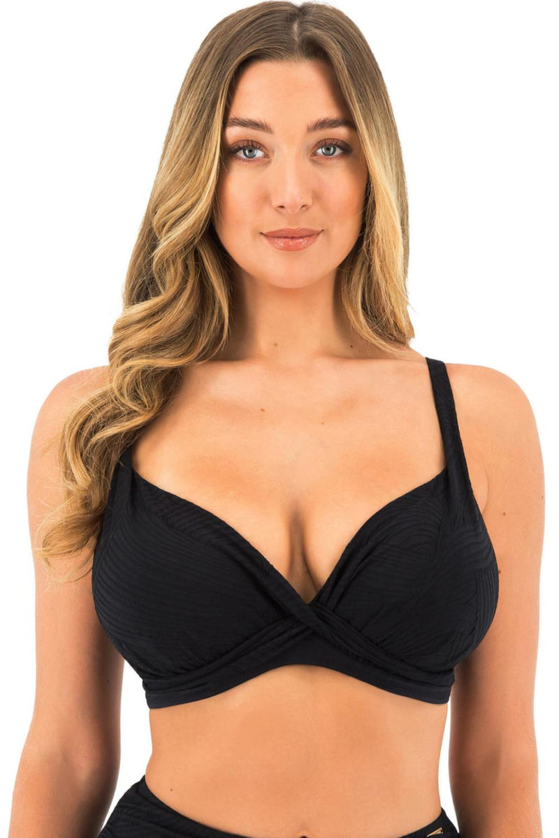 Fantasie Ottawa Plunge Bikini Top, Black (FS6495)