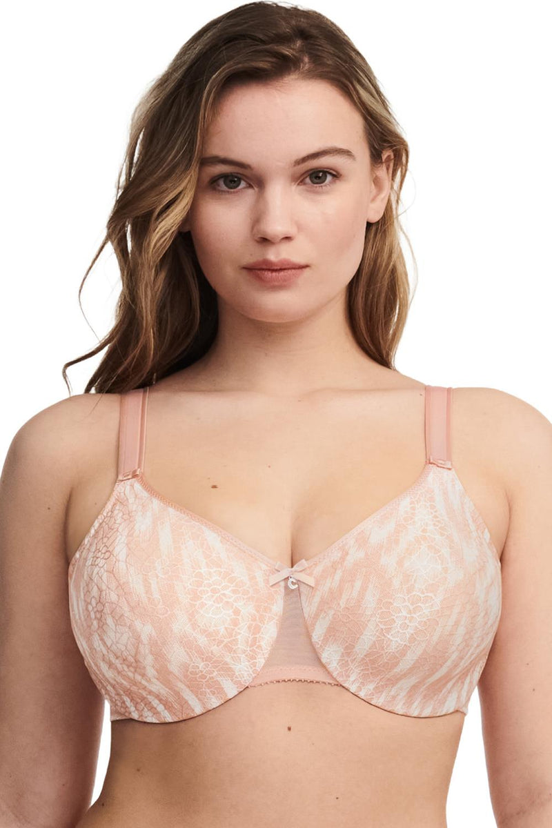 Chantelle C-Magnifique Seamless Unlined Minimizer Bra, Ikat Print (1891)