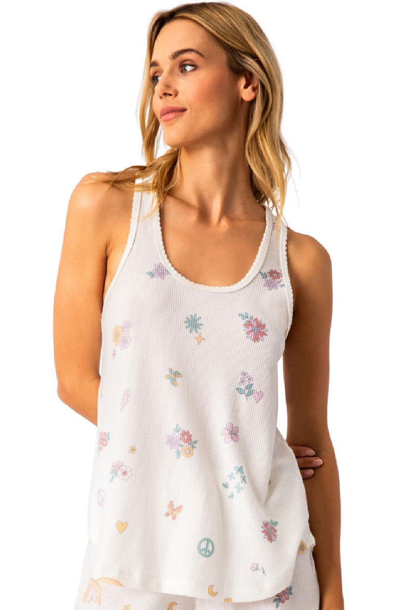 PJ Salvage Livin In The Sunshine Tank Top RNLSTK-IVORY