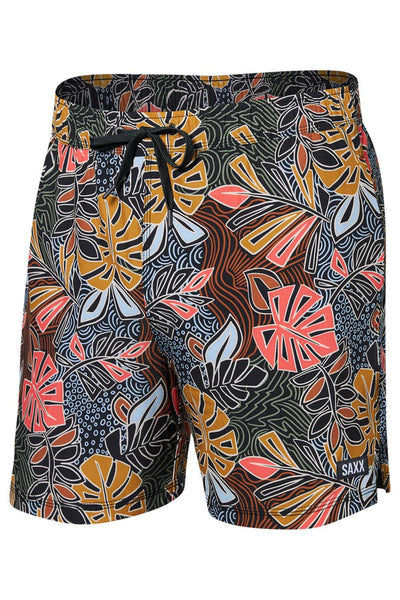 SAXX Oh Buoy 5" Swim Shorts SXSW03L-DPM (Desert Palm Harvest- Multi)