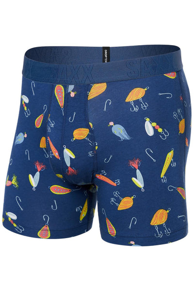 SAXX Droptemp Cool Cotton Boxer Brief SXBB44-LRB (Lures Blueberry)