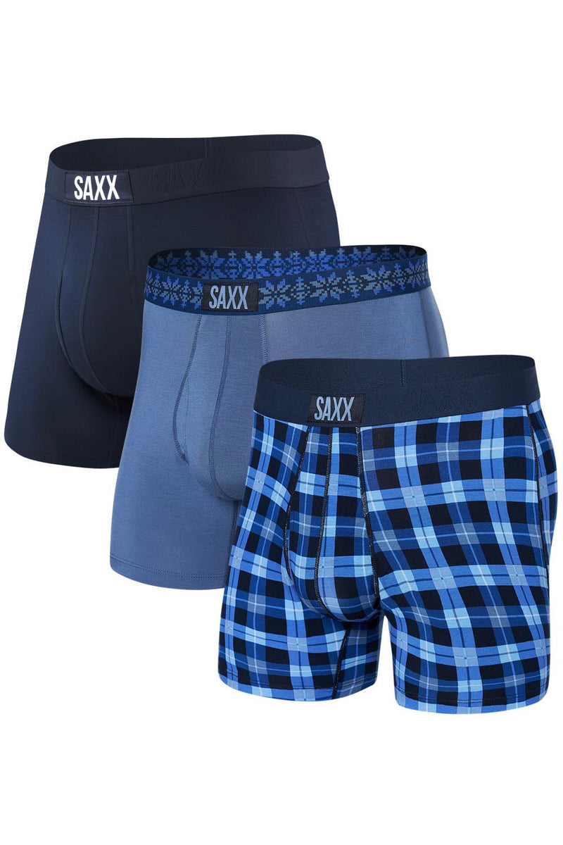 SAXX Ultra Boxer 3 Pack SXPP3U-MBS (Merry & Bright/Snowflake/Navy)