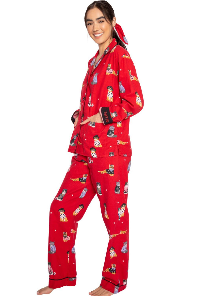 PJ Salvage Flannels PJ Set RKFLPJ Red