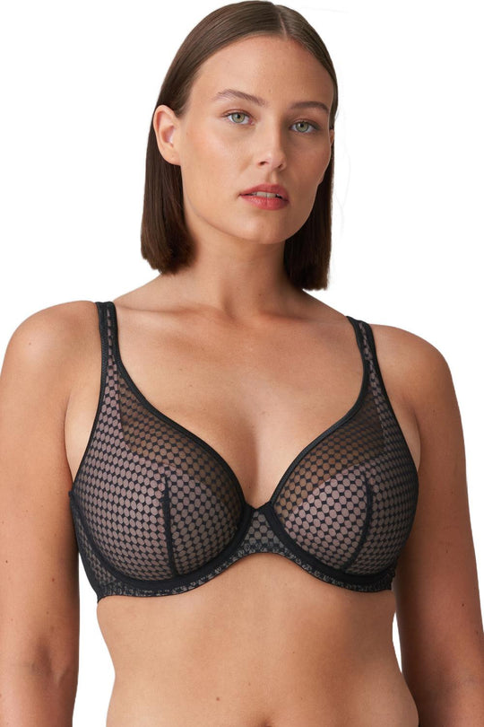 PrimaDonna Twist Glass Beach Plunge Bra, Black (0142354)