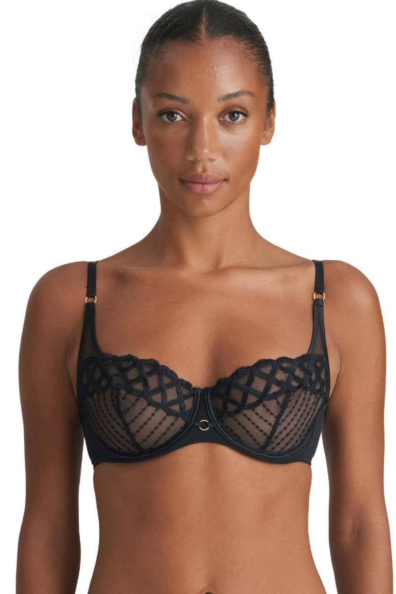 Marie Jo Jhana Balcony Bra Vertical Seam 0102793 Black