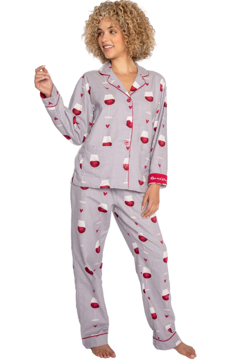 PJ Salvage Flannels PJ Set RKFLPJ Grey