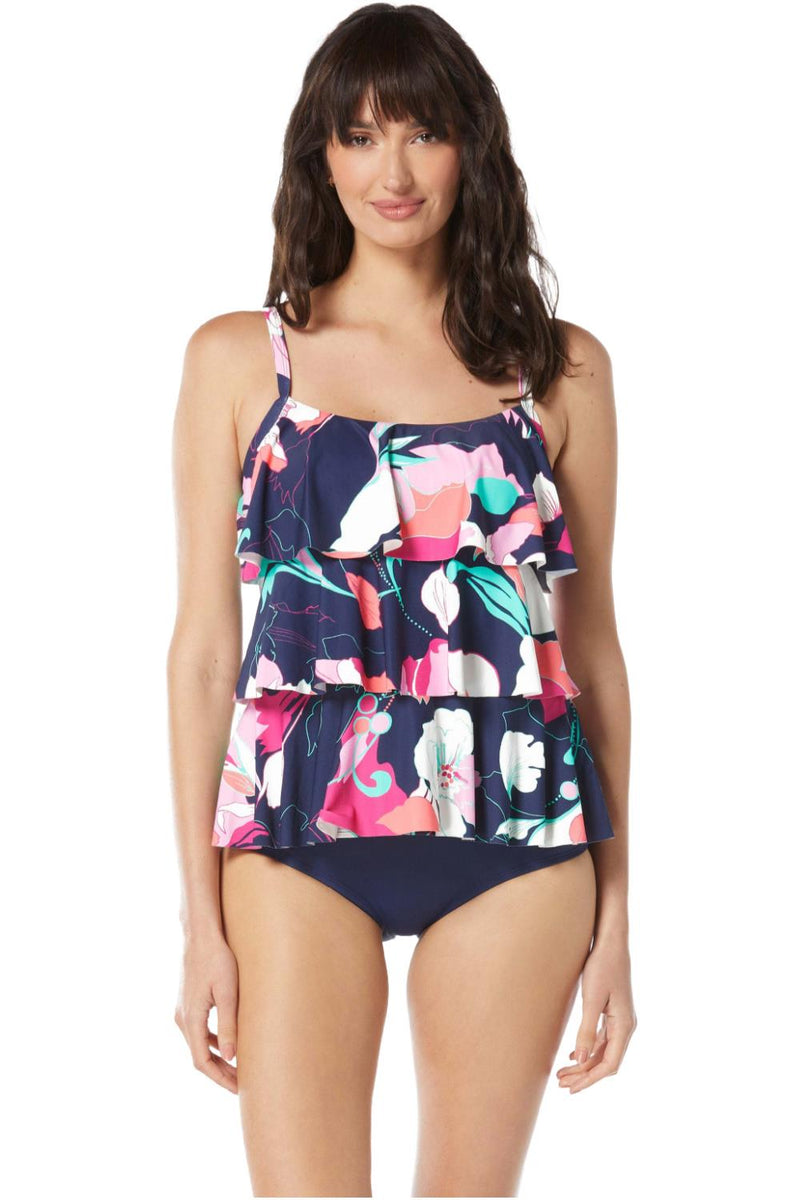 Beach House Avalon Floral Jane Tankini H6C025 Admiral