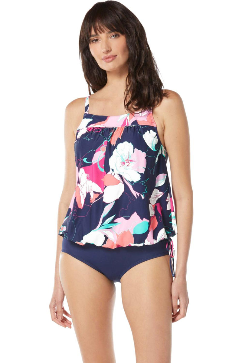 Beach House Avalon Floral Audrey Tankini H6C529 Admiral