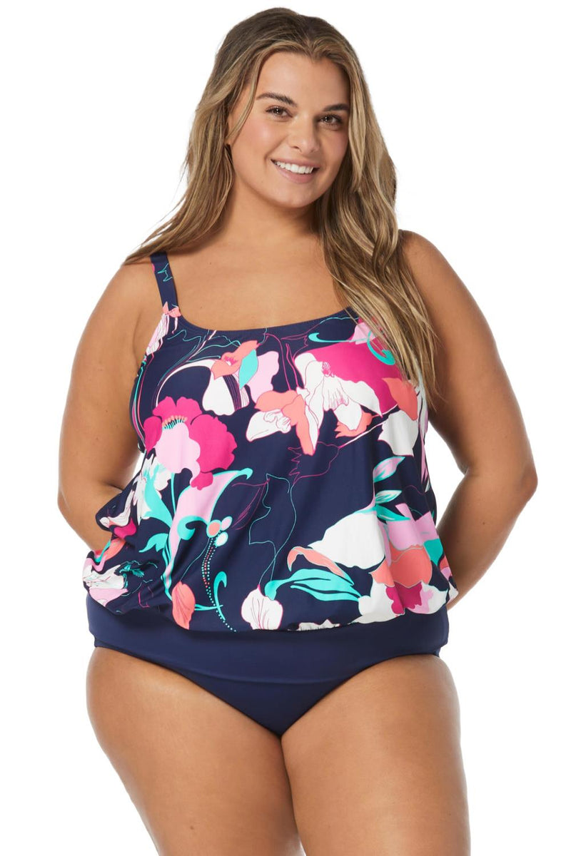 Beach House Women Avalon Floral Sarah Tankini, Admiral (HW6C120)
