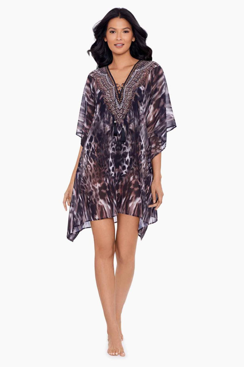 Miraclesuit Tempest Caftan Swim Cover-Up 6559602