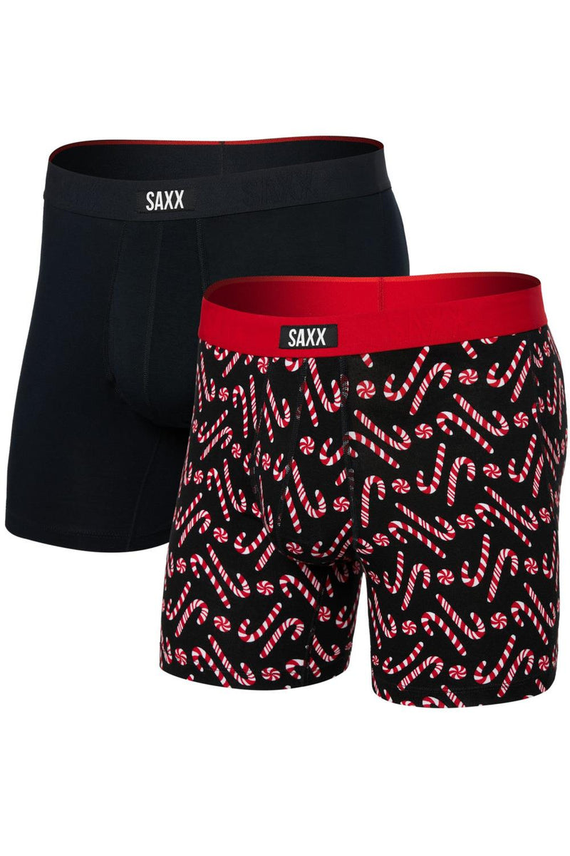SAXX Vibe Dropstop Xtra Boxer 2 Pack SXPP2VX-MCB (Mint Condition/Black)