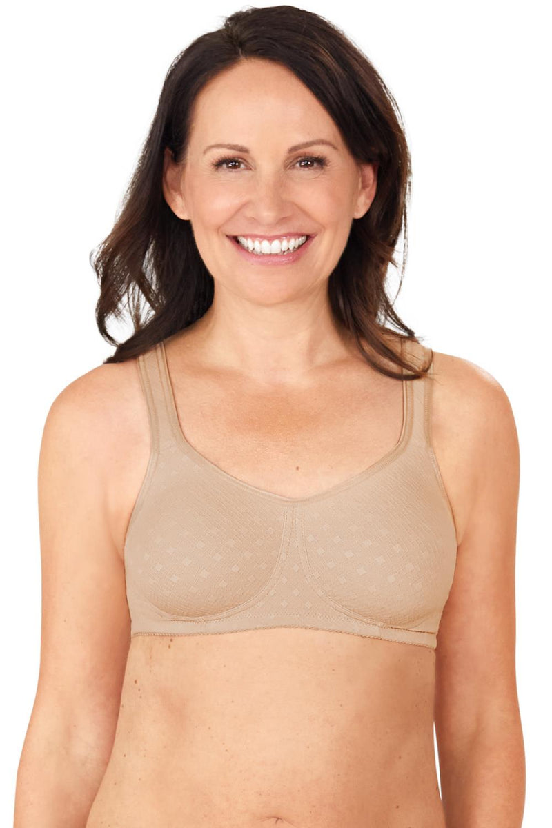 Amoena Tiana Mastectomy Wire-Free Soft Cup Bra, Sand (44809)