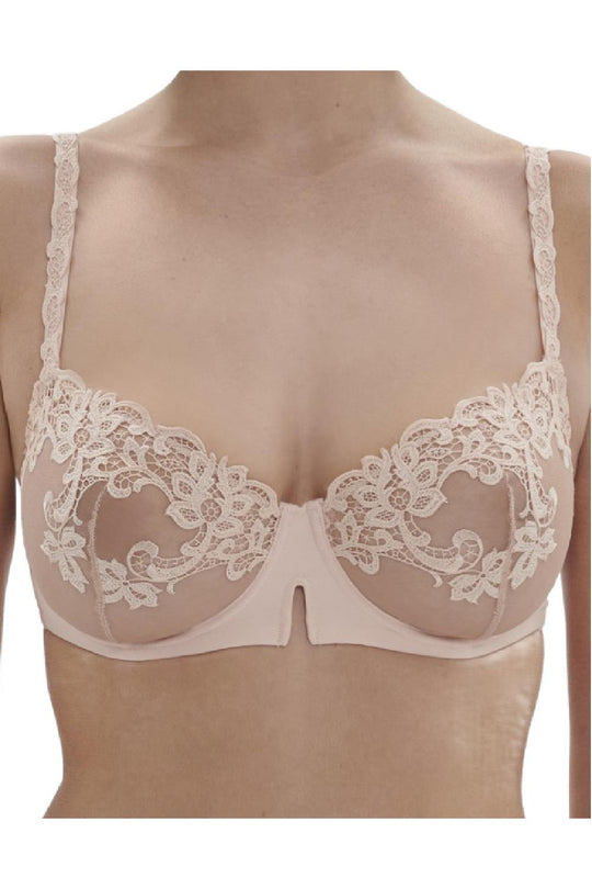 Simone Perele SAGA Sheer Demi Bra, Rose Nude (15C330)