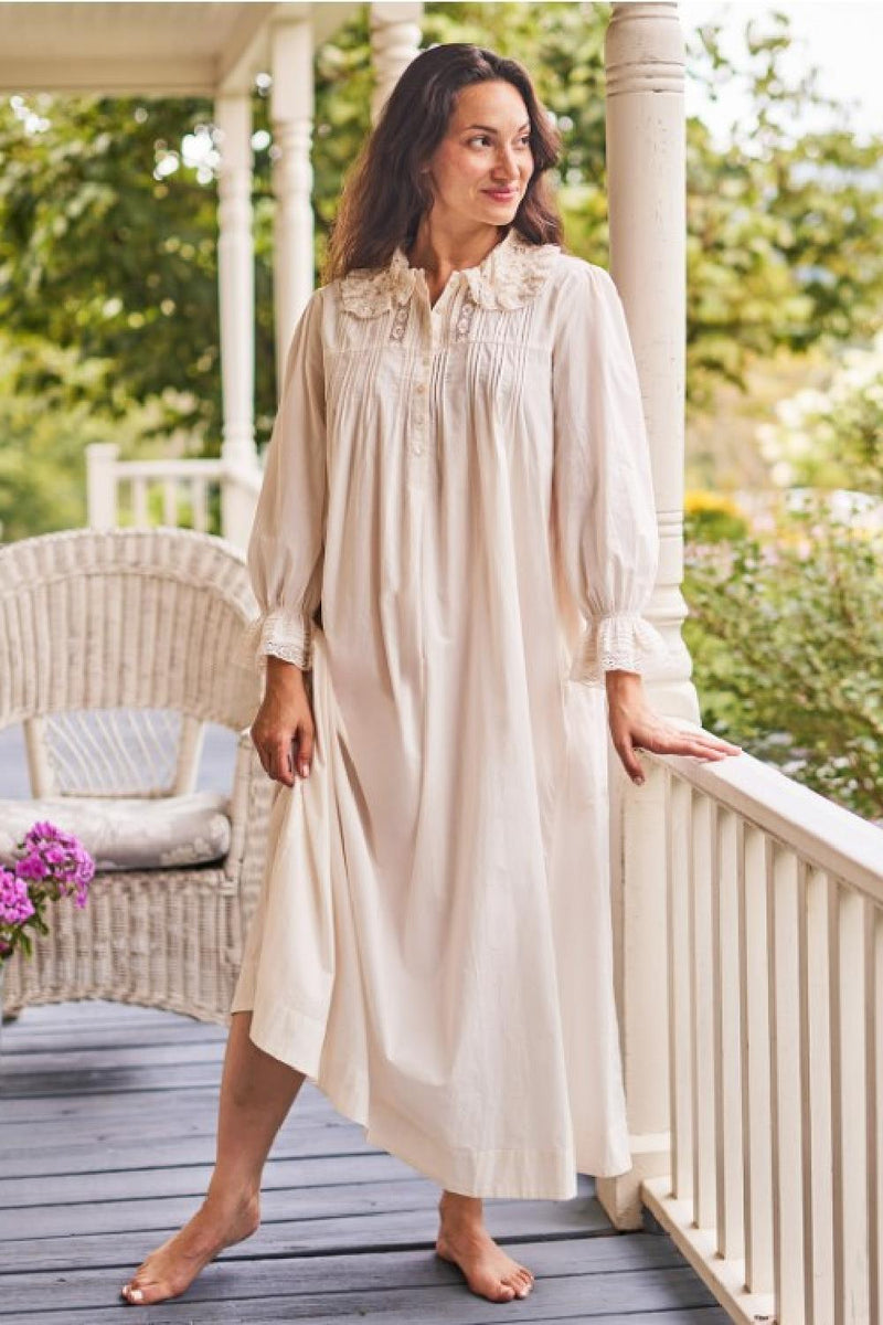 April Cornell Melissa Nightgown, Ecru (NTA5508U)