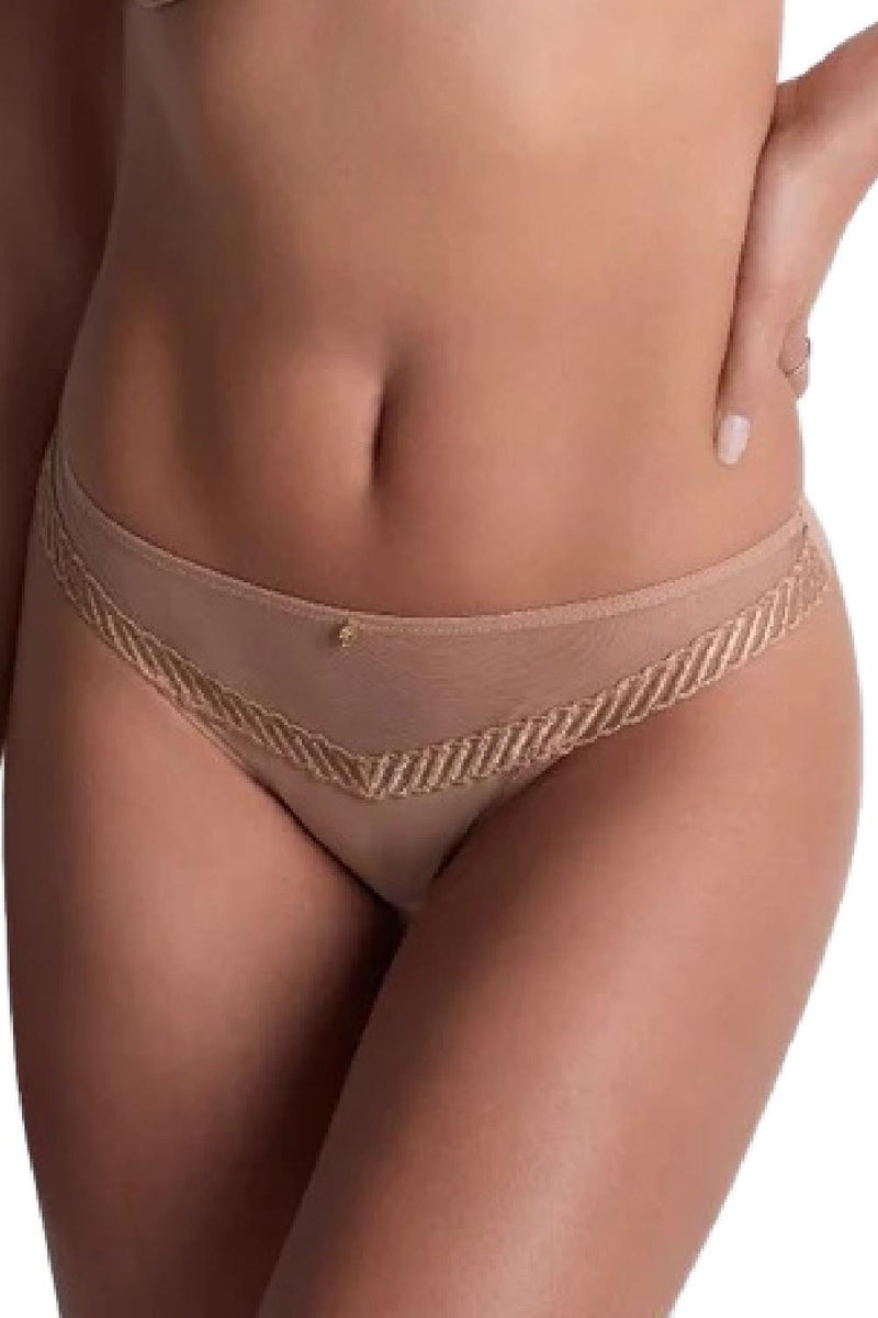 Aubade Sheer Emotion Thong, Sand (4M26)